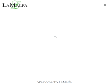 Tablet Screenshot of lamalfa.com